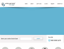 Tablet Screenshot of jumbowarranty.com